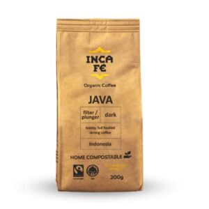 IncaFe Organic Coffee: Java Filter/Plunger 200g