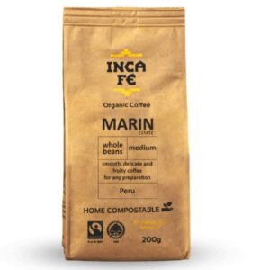 IncaFe Organic Coffee: Marin Estate Beans 200g