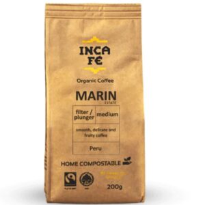 IncaFe Organic Coffee: Marin Estate Filter/Plunger 200g